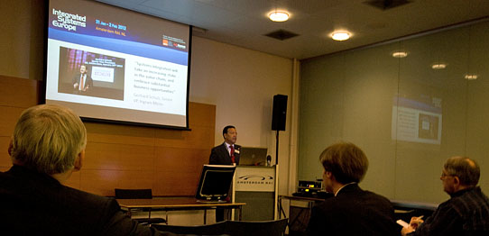 Die Eröffnungspressekonferenz auf der ISE 2012.