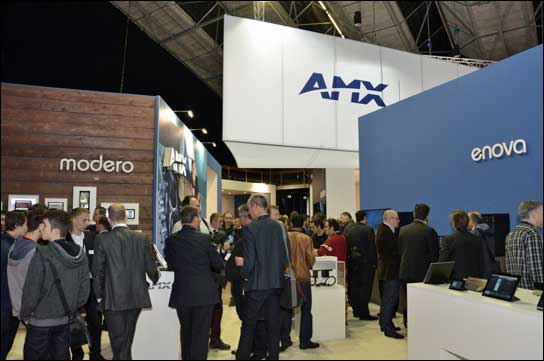 AMX-Stand auf der ISE 2014 in Amsterdam