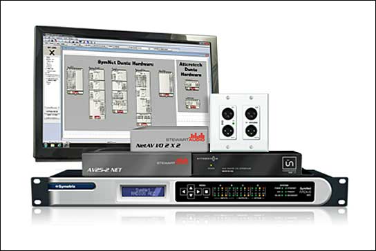 SymNet 2.0: Dante-fähige Produkte von Stewart Audio und Attero Tech können nun direkt kontrolliert werden.