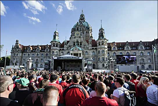 Zurück in der 1. Bundesliga: Aufstiegsfeier von Hannover 96