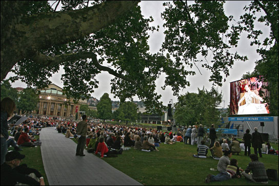 "Ballett im Park" in Stuttgart mit Screen Visions auf DieReferenz.de