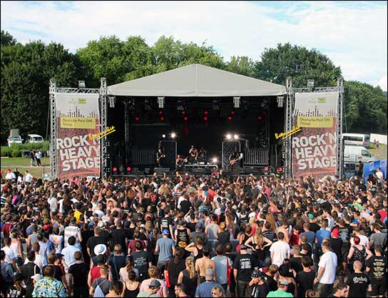 Erster Einsatz für das neue LEOPARD-System auf der Rock’n’Heavy Stage des Rockaue Festivals in Bonn. 