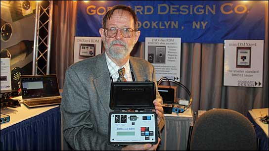 Bob Goddard (Goddard Design) mit dem neuen DMX'ter