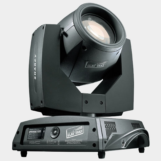 Der Sharpy vonc Clay Paky mit 189 W Leuchtmittel von Philips
