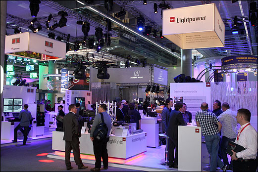 Lightpower-Stand auf der Prolight + Sound 2011 auf DieReferenz.de