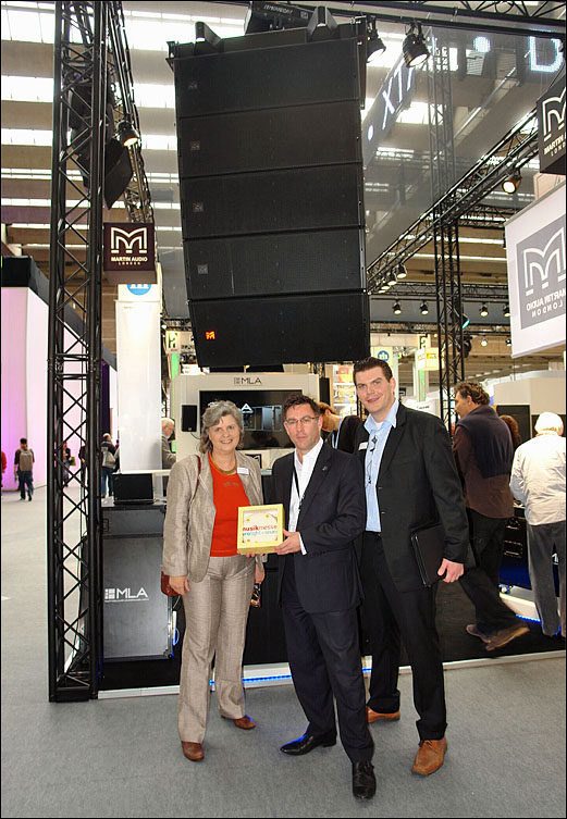 Messe Frankfurt gratuliert Martin Audio 2011 auf DieReferenz.de