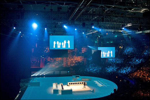 Limelight baute für Telefonica die Olympiahalle um auf DieReferenz.de