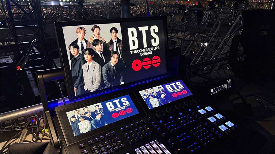 A winning Team in Seoul: die koreanischen Superstars von BTS und die Tour Hog-Konsole (Foto: Ross Williams)