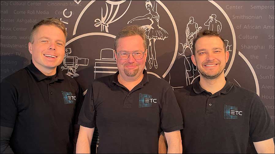 Sie machen sich für das Live-Entertainment- und Rental-Segment bei ETC stark (von links): Martin Hentschel, Markus Farncombe-Fischer und Dmitry Dragunov (Foto: ETC)
