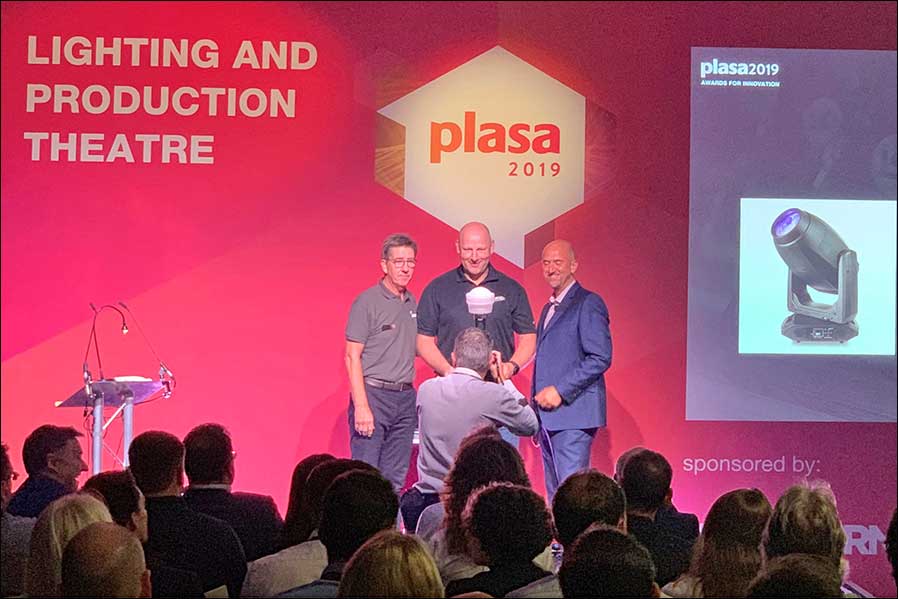 PLASA Award for Innovation 2019 für den Artiste Monet 