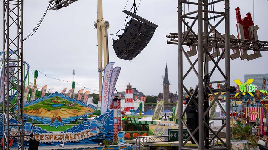 Atlive auf der Rheinkirmes Düsseldorf mit VIO L1608 (Fotos: dBTechnologies)