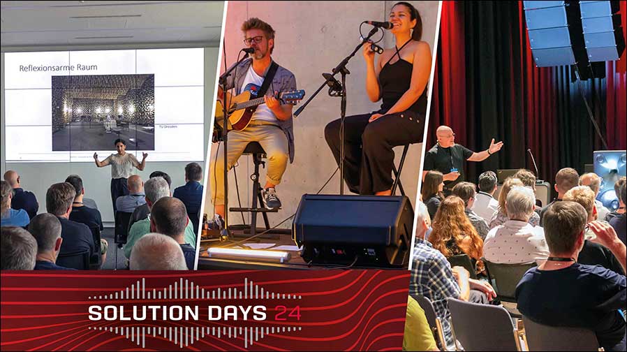 25. und 26. Juni 2024: Solution Days bei Audio Pro in Heilbronn (Grafik / Fotos: Audio Pro).