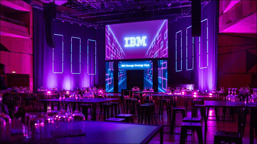 Ein Fall für die b&b group: 360-Grad-Event-Produktion bei den IBM Storage Strategy Days 2024 (Foto: b&b group)