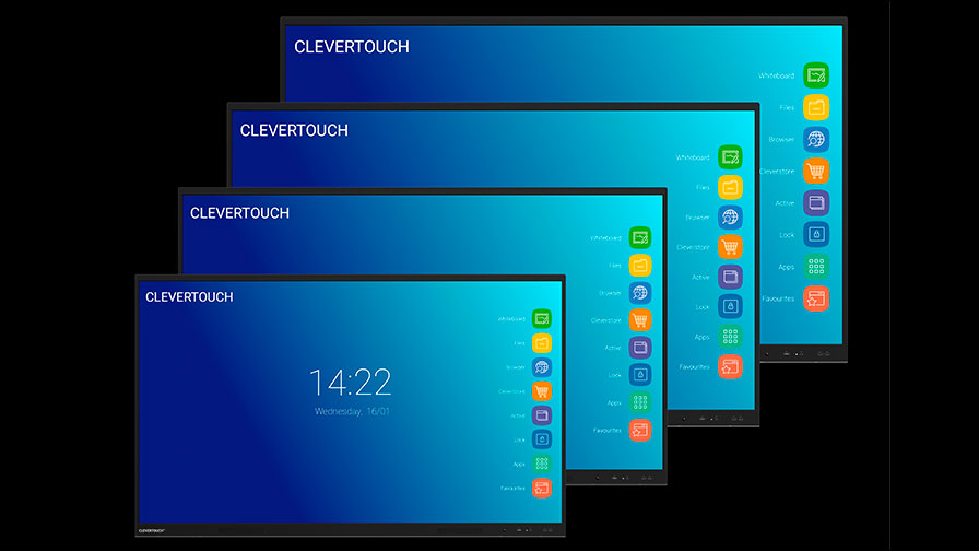  Die Touchdisplays der Clevertouch-Produktfamilie haben ein Upgrade erhalten.