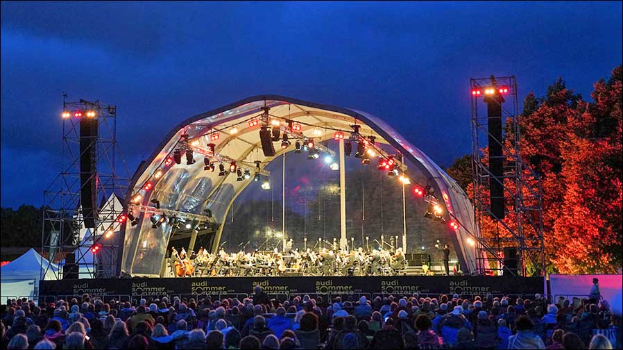 Der Sound kam von CODA Audio: Audi Klassik Open Air 2024 (Foto: ShowEM)