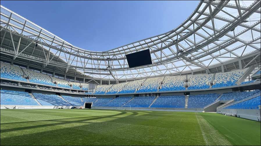 Das Qingchun-Fußballstadion in Qingdao mit seinem Soundsystem von CODA Audio (Fotos: CODA Audio / Tongbo)