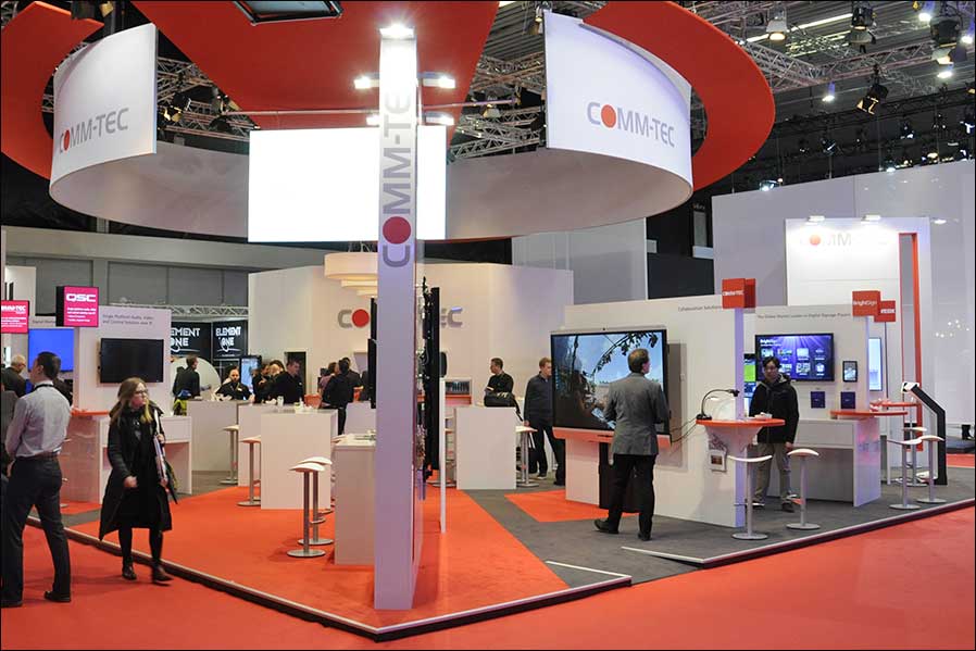 Der Stand von COMM-TEC auf der ISE