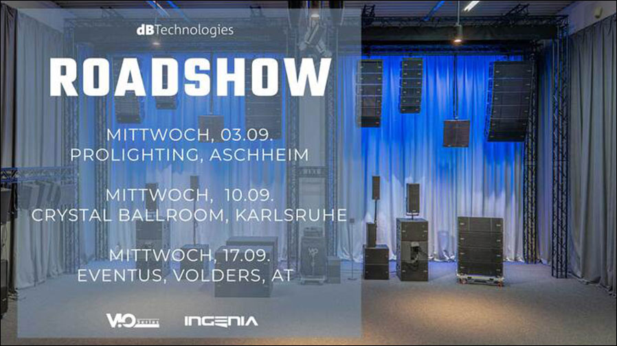  dBTechnologies Roadshow 2025 im Süden (Grafik: dBTechnologies)