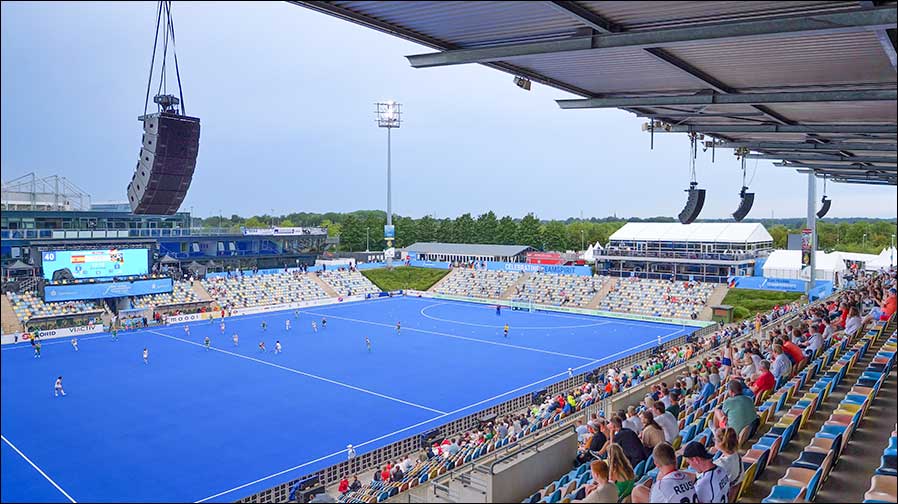 Eurohockey Championships 2023 in Mönchengladbach mit VIO-Systemen Fotos: Sascha Gansen / dBTechnologies)