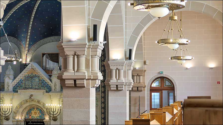 DetailKLANG hat in der Berliner Synagoge Rykestraße Systeme von Harmonic Design verbaut (Fotos: DetailKLANG).
