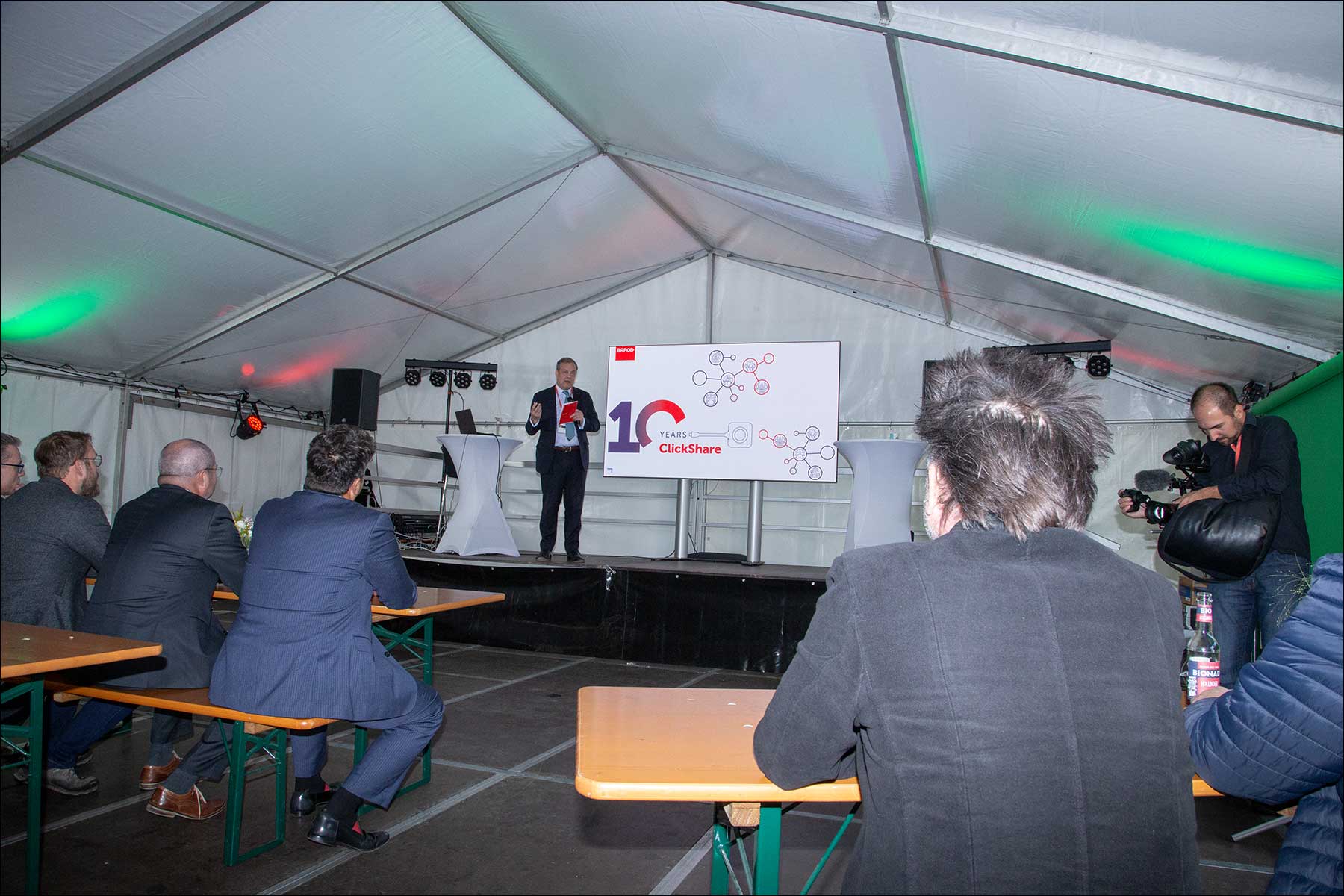 Barco-Co-CEO Charles Beauduin - auf den S14 Solutions Days 2022 (Foto: Tom Becker / DieReferenz)