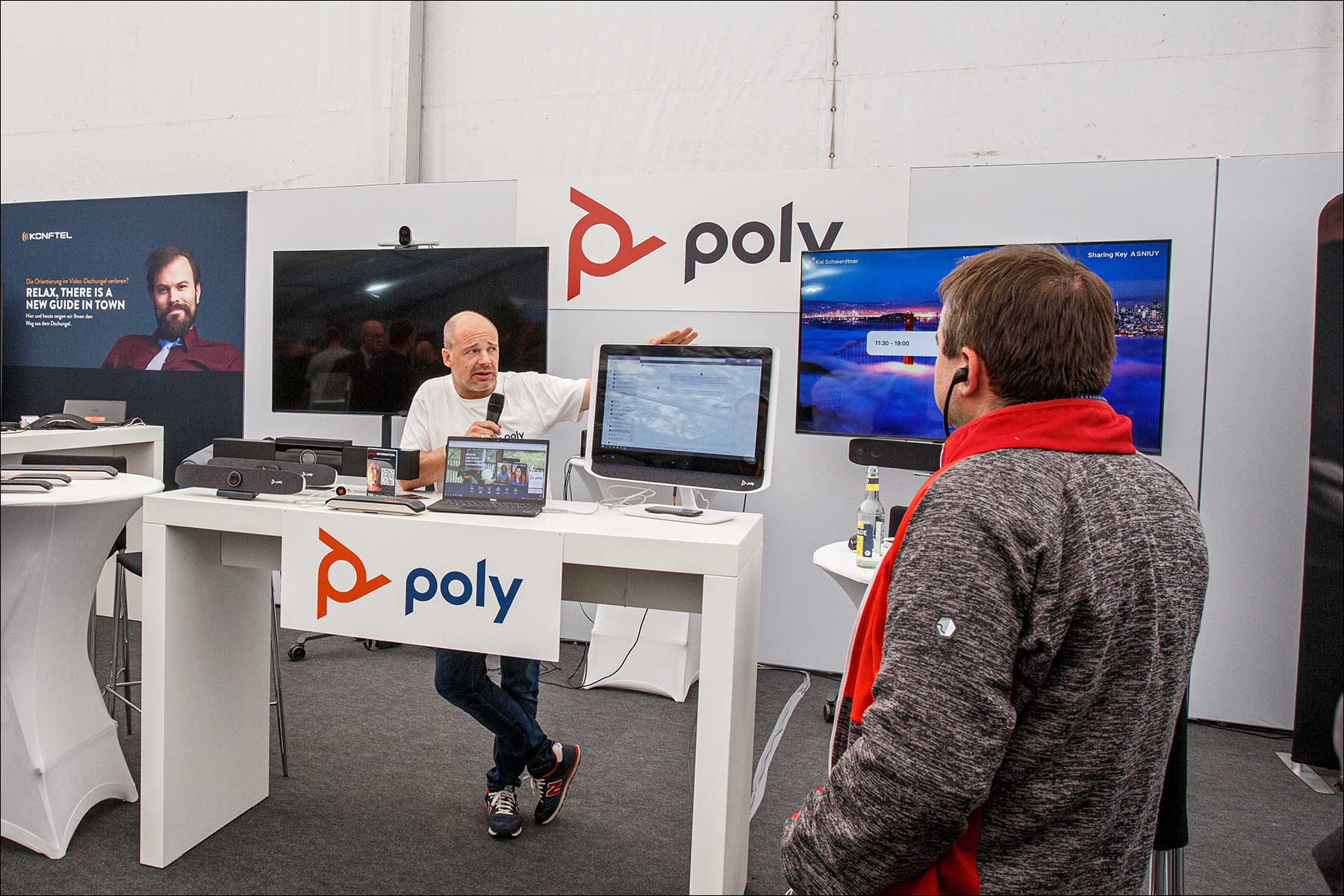 Kai Schwerdtner von Poly - auf den S14 Solutions Days 2022 (Foto: Tom Becker / DieReferenz)
