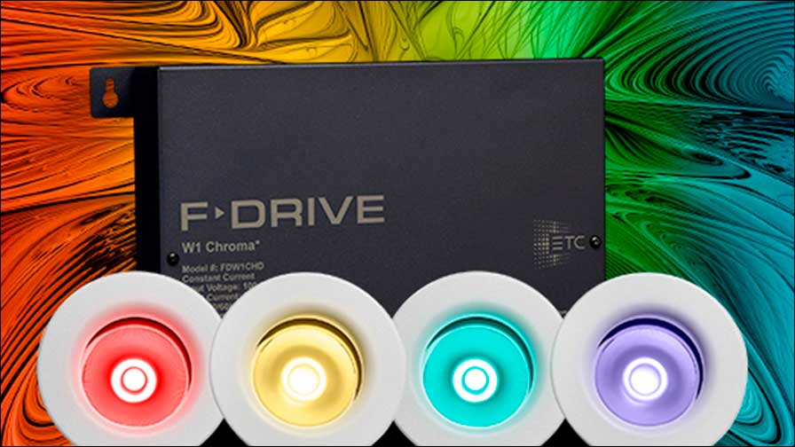 ETC erweitert das preisgekrönte F-Drive-LED-Power-System um den F-Drive W1 Chroma. 