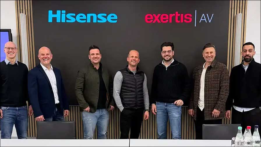 Hisense bei Exertis im Vertrieb (Foto: Exertis)