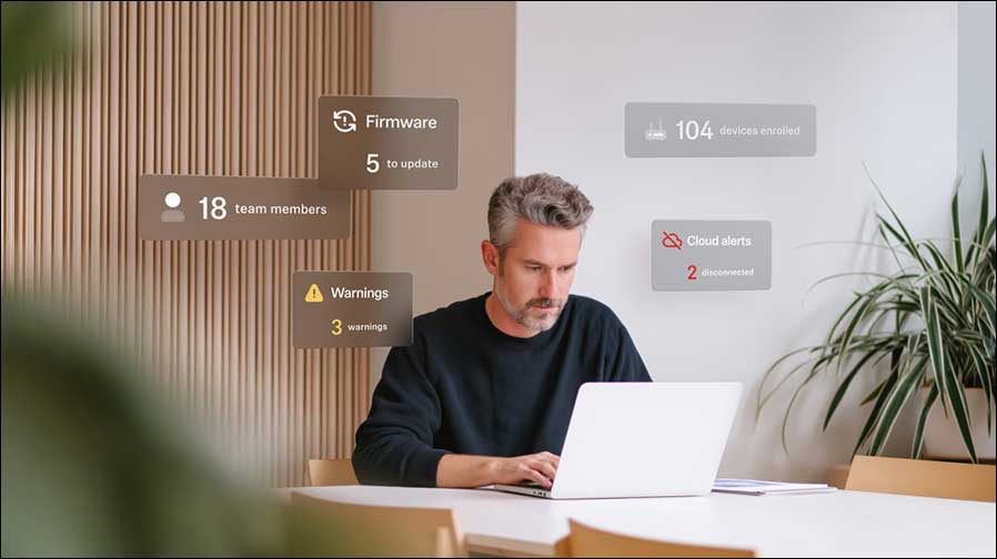 DeviceHub ist eine sichere, cloud-basierte Plattform, die speziell für IT- und AV-Manager*innen sowie Systemintegrator*innen entwickelt wurde (Foto: Sennheiser)