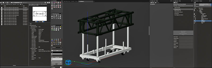 Global Truss setzt neuen Standard in der digitalen Planung mit Vectorworks (Grafiken: Global Truss)