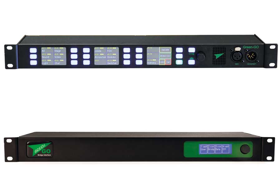 Die MCX-32-Kanal-Rack-Station und das BRIDGEX-Bridge-Interface von Green-GO.