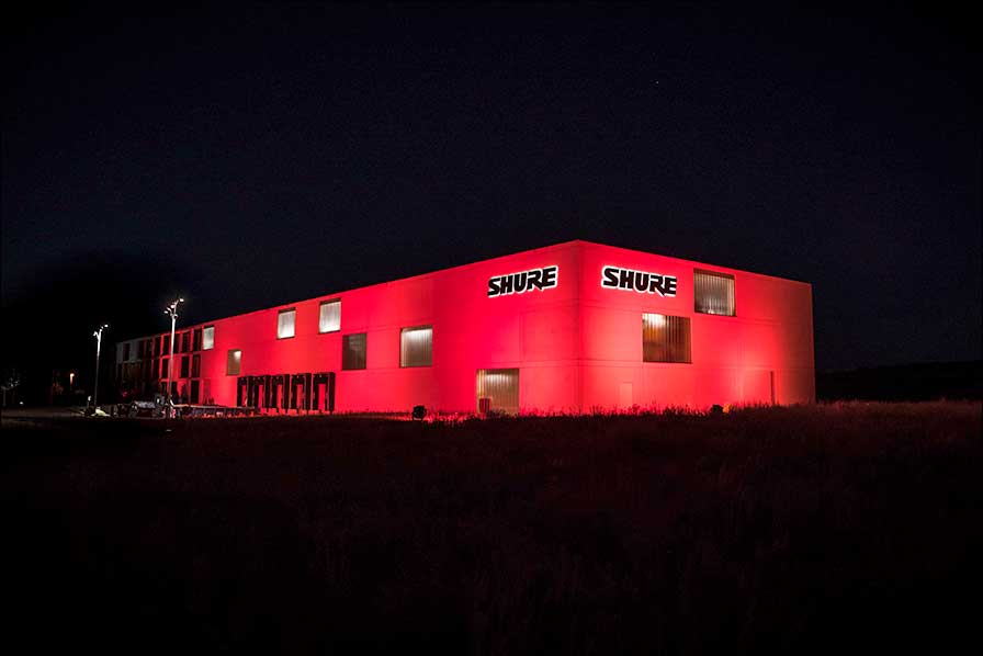 Night of Light: Shure in Rot