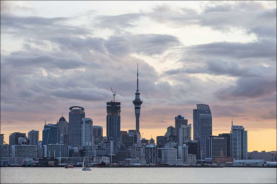 Jetzt im neuen Licht von Anolis: der Auckland Sky Tower (Fotos: Louise Stickland)