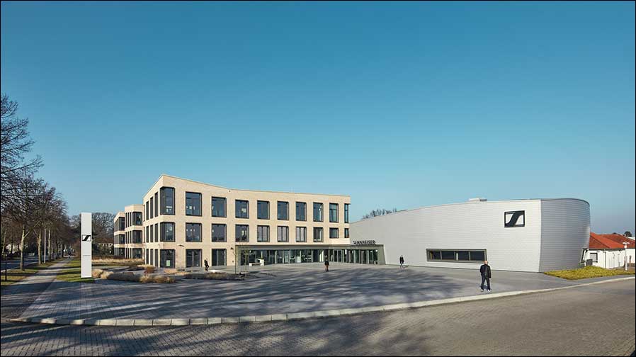 Auch hier wurde investiert: Campus von Sennheiser in der Wedemark (Foto: Sennheiser)