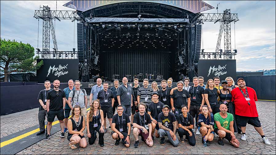 Die Audio-Crew mit dem Meyer-Sound-Team  (Foto: Ralph Larmann)