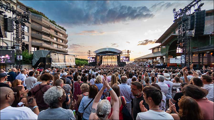 Begeisterte Besucher beim Montreux Jazz Festival 2025. Mit Meyer Sound! (Fotos: Marc Ducrest)