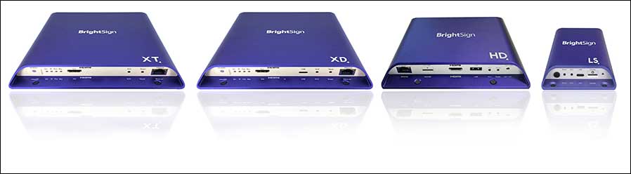Mit den beiden Neuzugängen HD4 und LS4 rundet BrightSign seine Produktfamilie der Serie 4 ab, zu der bereits die Player XD4 und XT4 gehören.
