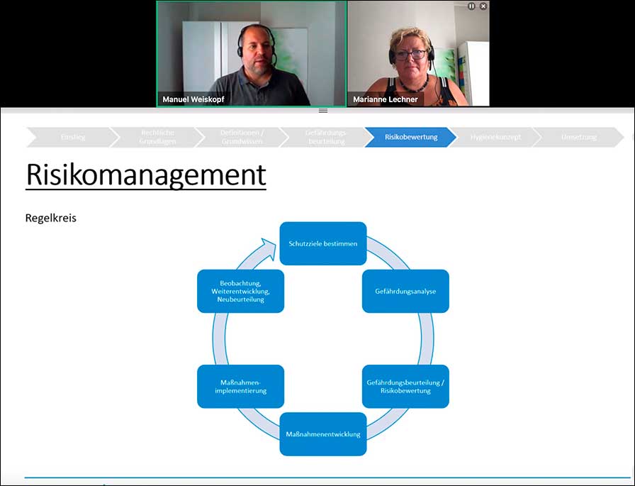 VABEG-Webinar mit den Referenten Manuel Weiskopf und Marianne Lechner