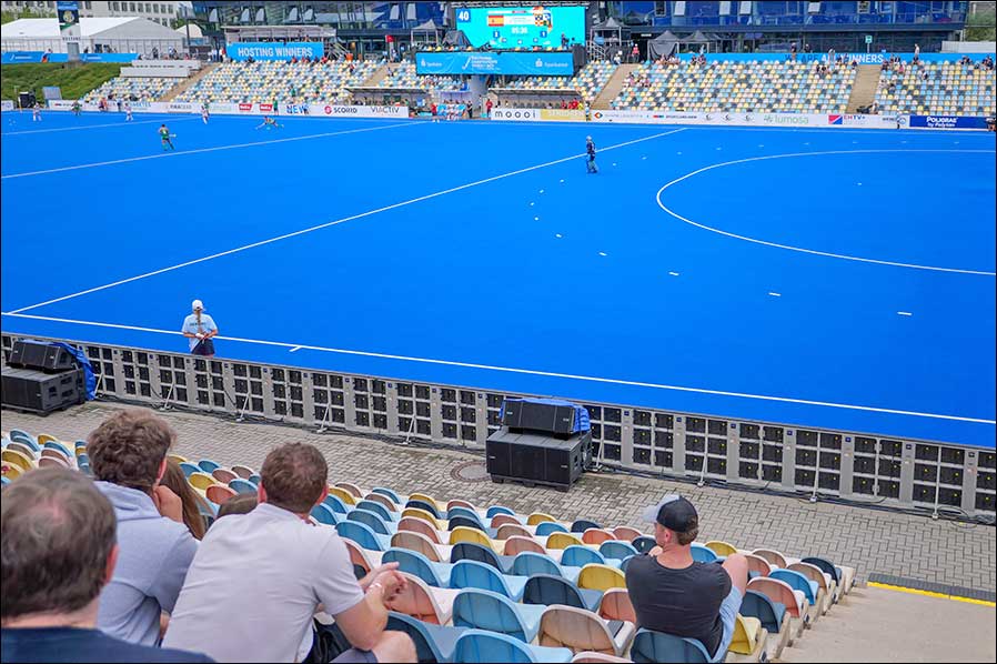 Eurohockey Championships 2023 in Mönchengladbach mit VIO-Systemen Fotos: Sascha Gansen / dBTechnologies)