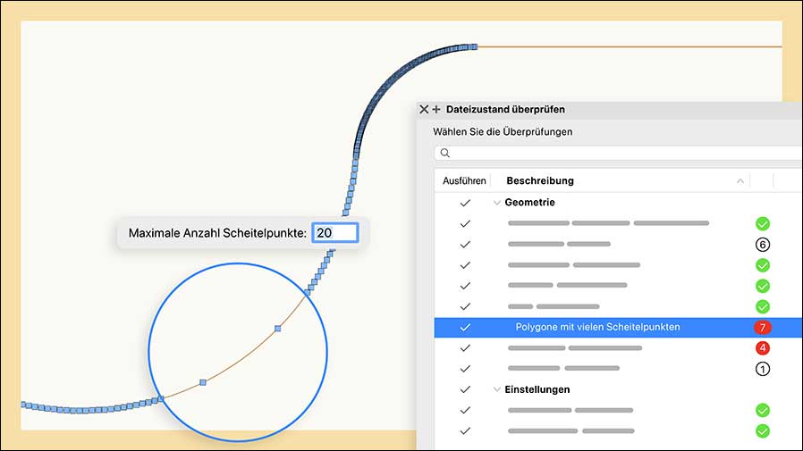 Dateien in Top-Zustand: Mit der Funktion "Dateizustand überprüfen" (Grafiken: Vectorworks, Inc.)