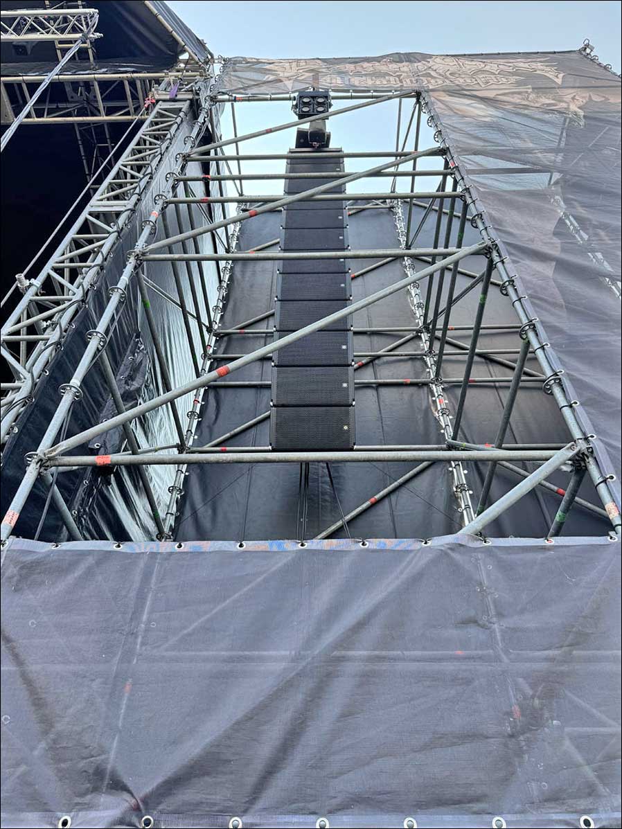 Party.San-Premiere mit Bravour bestanden: das von der PROKLANG GmbH eingesetzte CODA Audio-Beschallungssystem (Foto: Thomas „Kelly“ Kellner / PROKLANG GmbH)