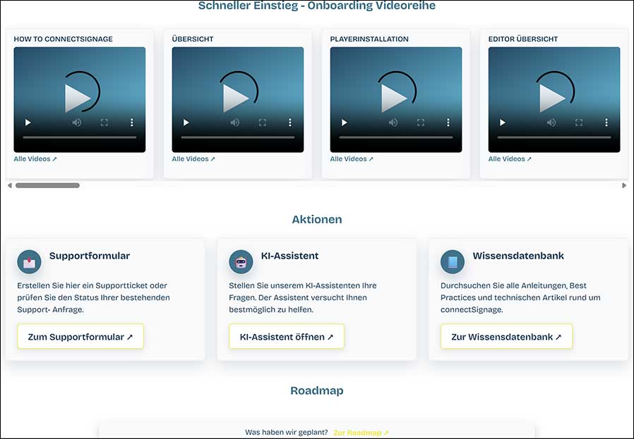 Partnerportal mit KI-Wissensdatenbank (Foto: connectSignage)