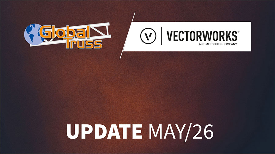 Global Truss Bibliothek bei Vectorworks (Grafik: Global Truss)