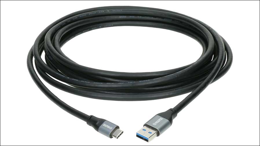 Wenn es um sehr schnelle Übertragung geht: das USB-AC 3.1-Kabel von KLOTZ (Foto: KOTZ).