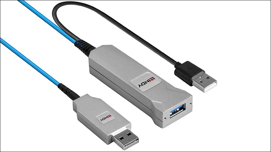Für richtig weite Wege: Fibre Optic USB 3.0 Kabel von Lindy (Foto: Lindy).