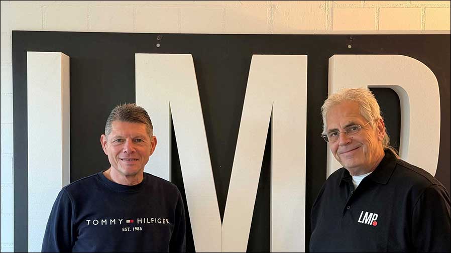 LMP expandiert: Ecky Zudrop (links) von LMP mit dem neuen Kollegen Michael „Qincy“ Strathmann (Foto: LMP)
