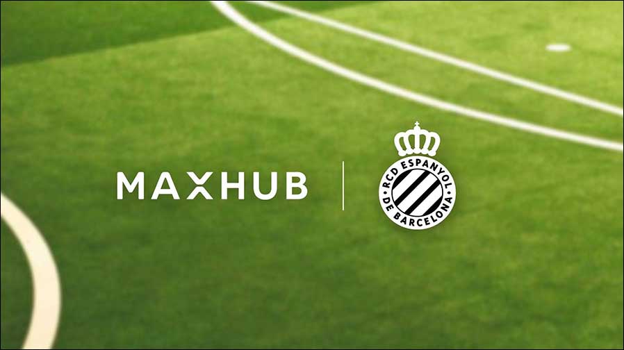 Espanyol Barcelona setzt auf MAXHUB (Grafik: MAXHUB)