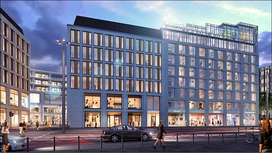 Die SPREEFREUNDE haben mit geholfen an der Realisierung: das "me and all hotel" in Ulm (Foto: DC Development)