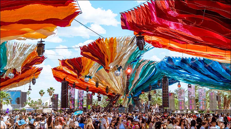 Do LaB Stage auf dem Coachella Festival 2026 (Fotos: Hello Atlas Media / Meyer Sound)