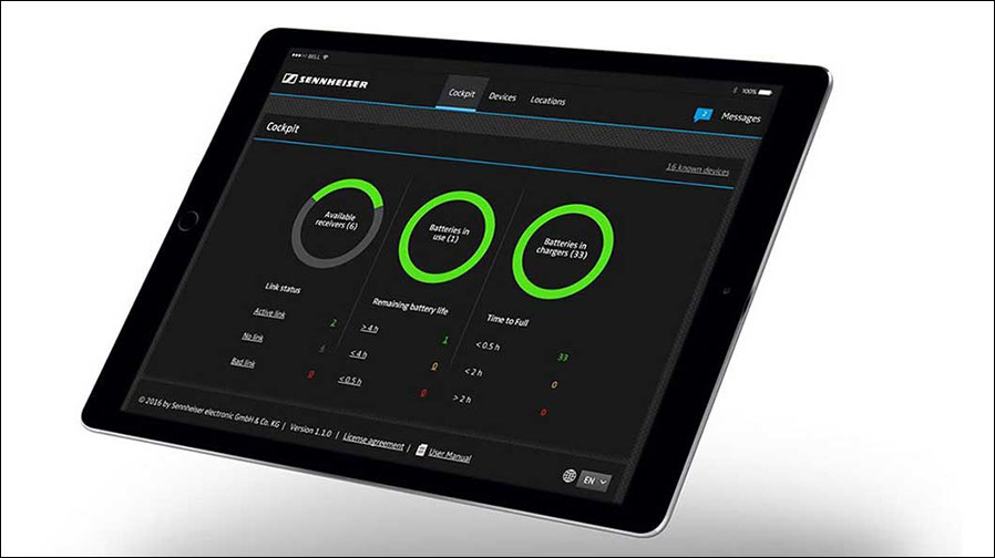 Sennheiser Mikrofon-Steuerungssoftware Control Cockpit 2.0 